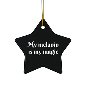Magic Melanin Ceramic Ornament, 4 Shapes