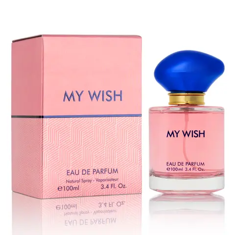 Urban Collection Women's My Wish EDP Fragrance Product, 3.4 oz/100ml Single Bottle Spritz, Floral Scent Perfume with Bergamot Mix, Orange Blossom, Jasmine, Vanilla, Cedarwood Notes, Fresh Citrus Aroma, Daily Wear Fragrance for Youth, Apply Pulse Points