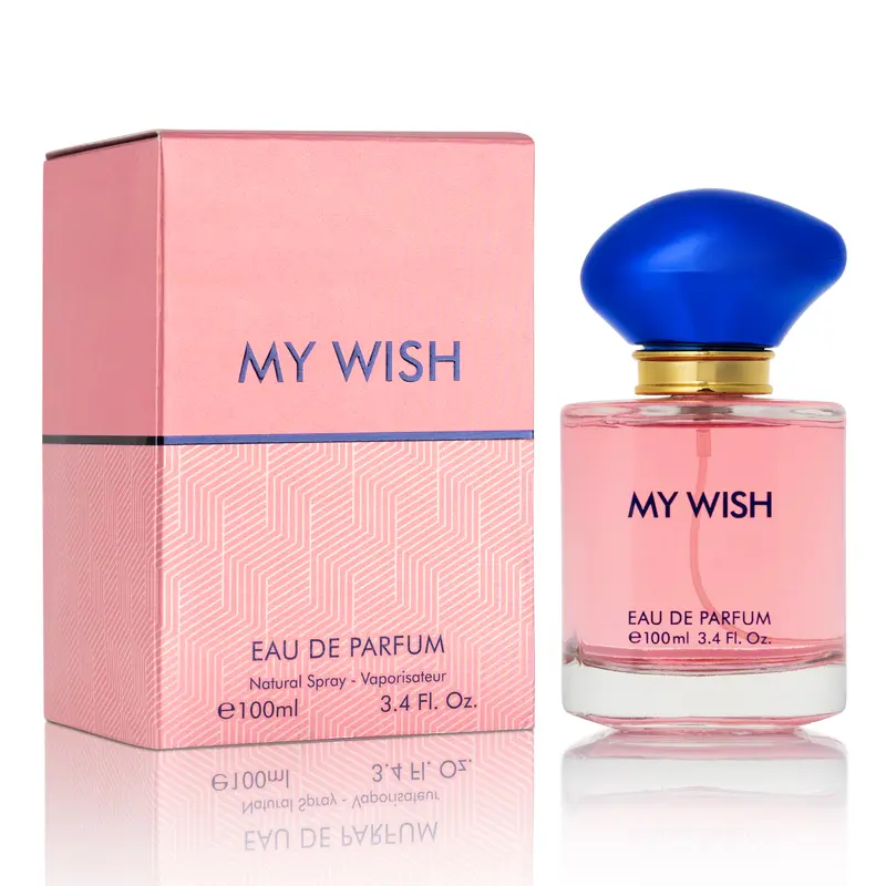 Urban Collection Women's My Wish EDP Fragrance Product, 3.4 oz/100ml Single Bottle Spritz, Floral Scent Perfume with Bergamot Mix, Orange Blossom, Jasmine, Vanilla, Cedarwood Notes, Fresh Citrus Aroma, Daily Wear Fragrance for Youth, Apply Pulse Points