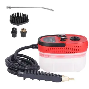 Portable handheld steam cleaner high temperature pressurized steam cleaning machine with brush head for kitchen furniture bathroom car (eu plug)