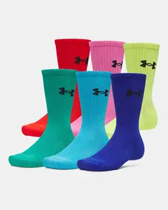 Under Armour Performance Cotton Unisex 6-Pack Crew Socks
