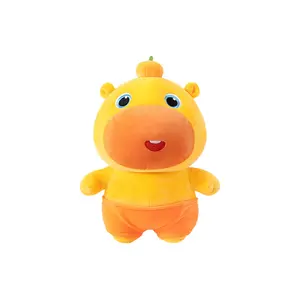Capybara Lulu plush toy pendant, internet-famous doll keychain, Christmas gift decoration