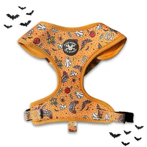 Halloween Traditional Tattoo Adjustable Dog Harness