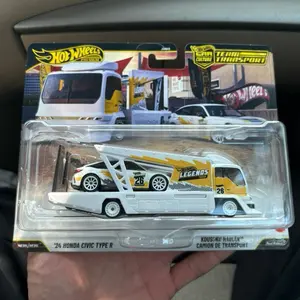 Hw Legends Tour 2024 honda civic type R Team Transport Diecast car and Hauler 1:64 scale
