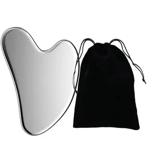 Stainless Steel Facial Scraping Tool, Metal Face Body Chin Shaping Tool, Double Chin Reducer, Lymph Drainage Massager, Skincare Gift