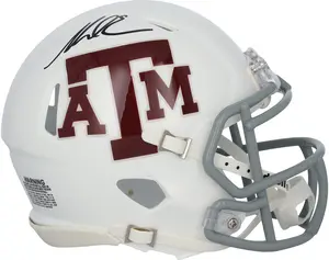 Mike Evans Texas A&M Aggies Autographed Riddell White Speed Mini Helmet - Fanatics Authentic Certified