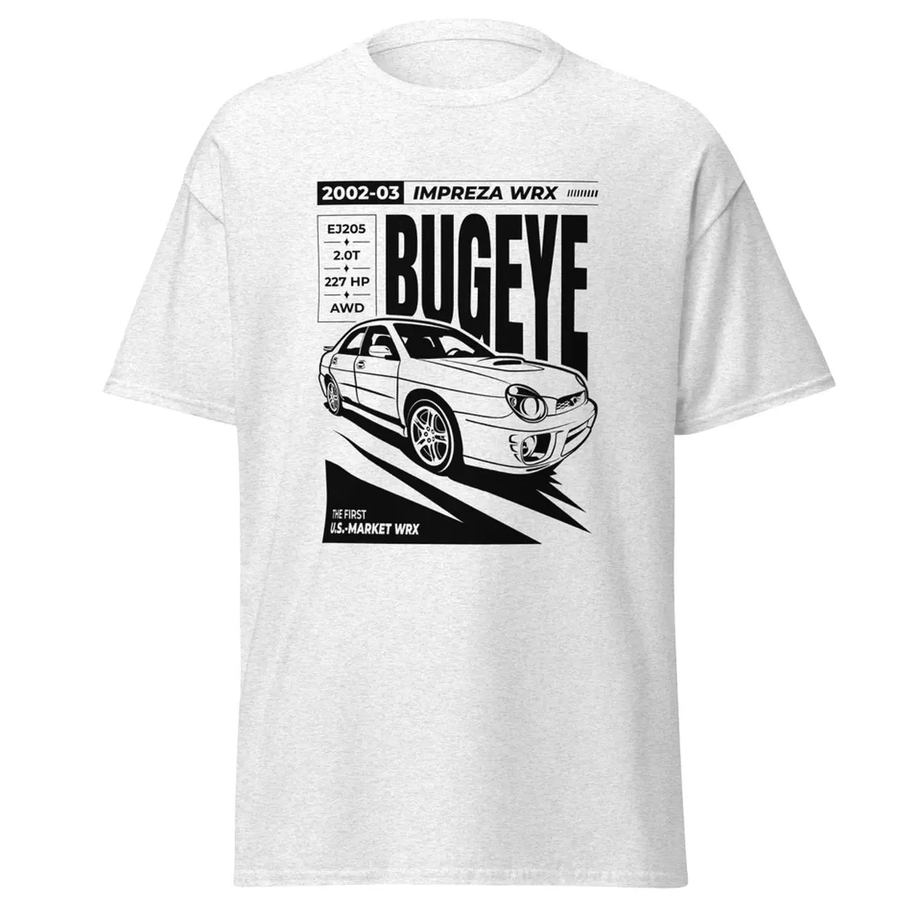 2002-03 Subaru Impreza WRX Shirt Bugeye EJ205 Technical Specs Car Lover T-Shirt Sweatshirt Hoodie,  Muscle Car Enthusiast and Fans Gift