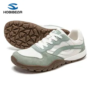HOBIBEAR wide-toe unisex sneakers, barefoot shoes, Women Fashion Sneaker Lightweight Lace-Up Sport Shoe, Affordable Casual Trendy Minimalist Daily Wear Footwear, Comfort Daily Wear Shoes for Long Walk Summer Outdoor Autumn Women Zapatos Minimalistas