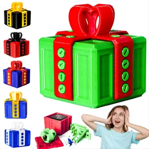 7cm Prank Gift Box Set with Surprise Gesture Box, Perfect Christmas Valentine Easter New Year Gift, Party Prank Money Bomb Savings Jar