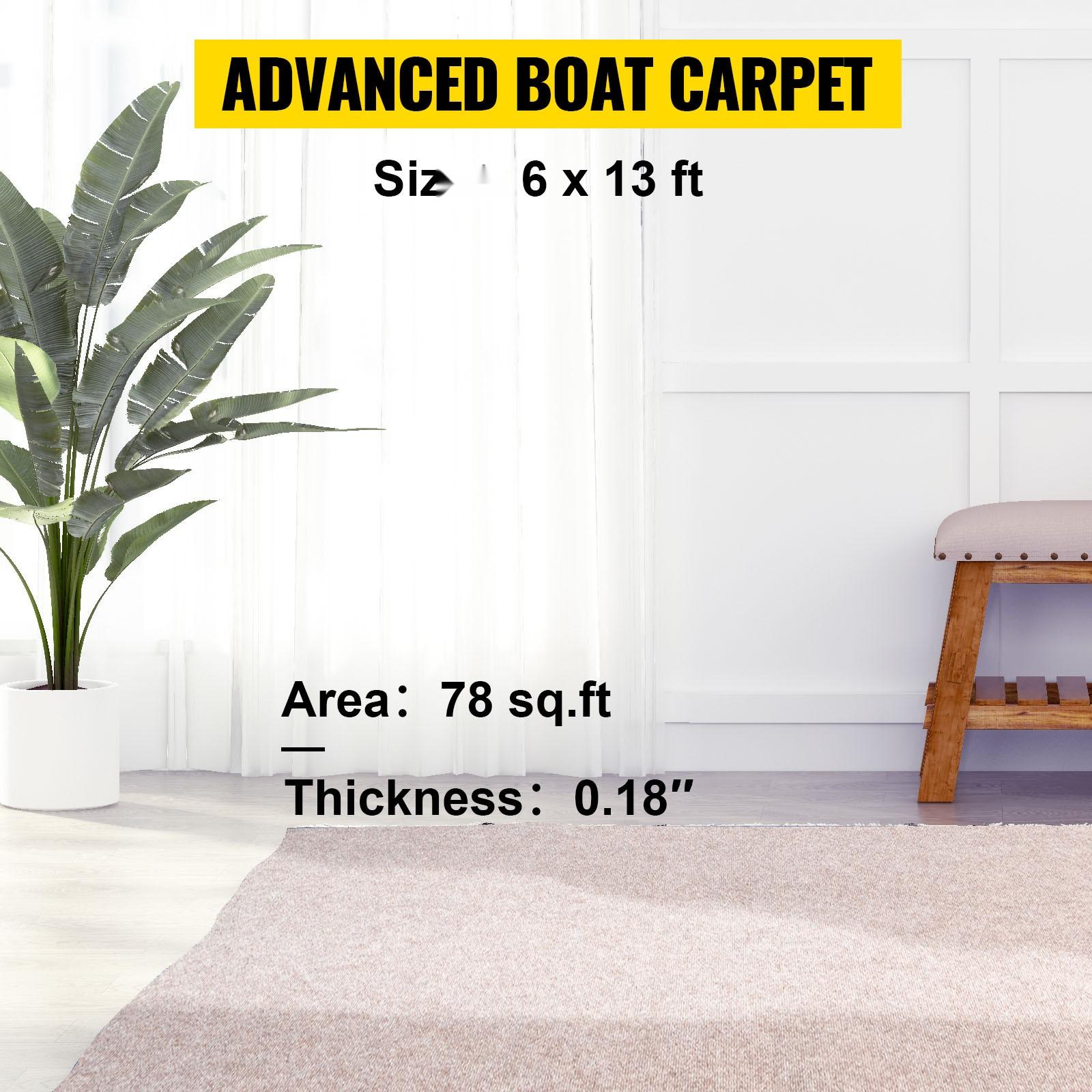 Boat Carpet 6 Ft X 13.1 Ft Marine Grade Boat Carpet For Boats Waterproof Light Brown Carpet With Marine Backing Anti-Slip Durable Marine Deck And Patio Rug Cuttable Easy To Clean Outdoor Use