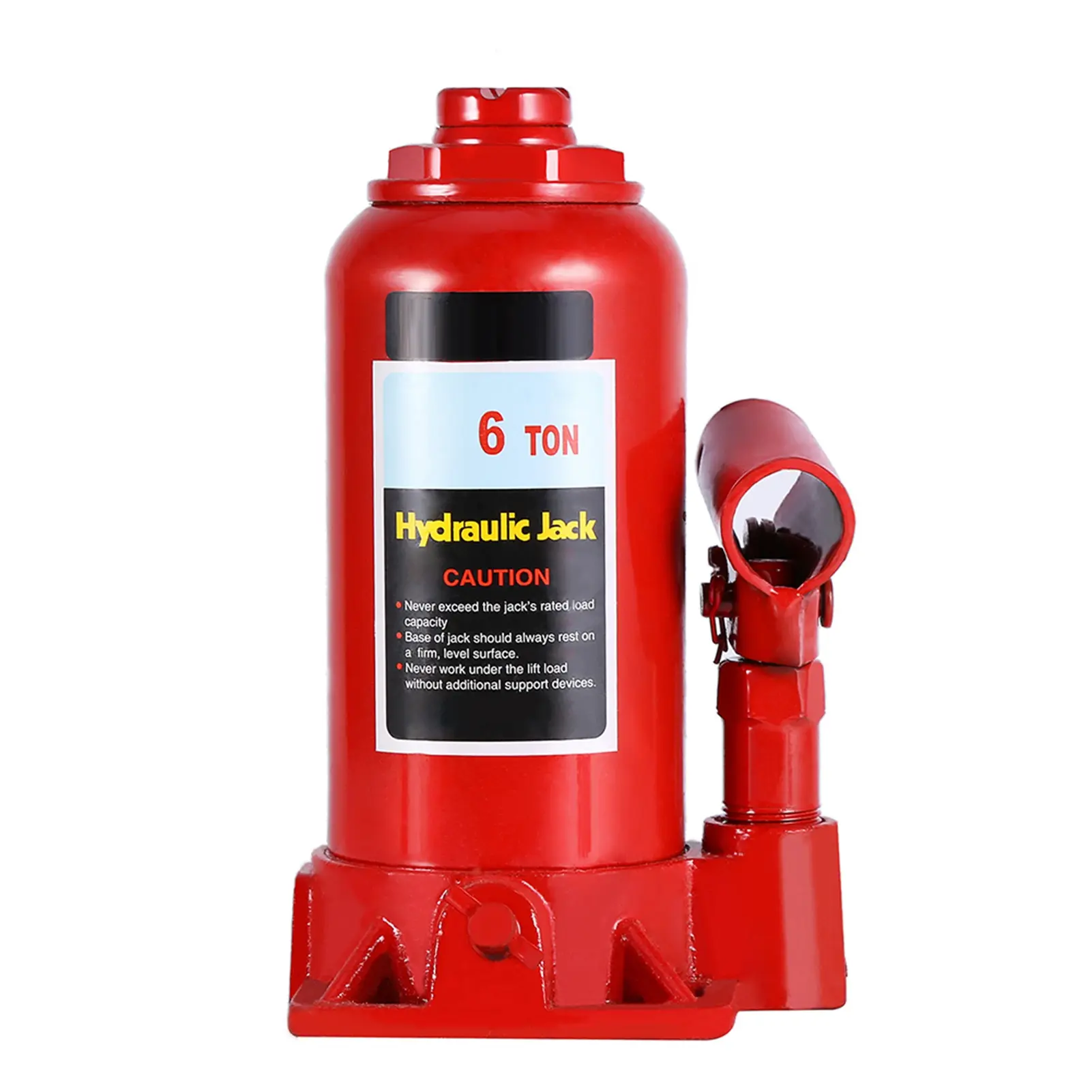 6T Heavy Duty Hydraulic Bottle Jack - Industrial Lift Tool for Car, Van, Caravan, Tractor, Construction Vehicle Automotive Repair