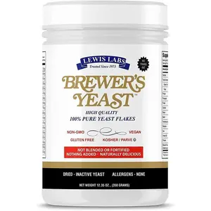 Brewers Yeast Flakes for Breastfeeding Support to Boost Milk Supply, Non Fortified Unsweetened Vegan Plant Based Protein, Gluten Free Non GMO