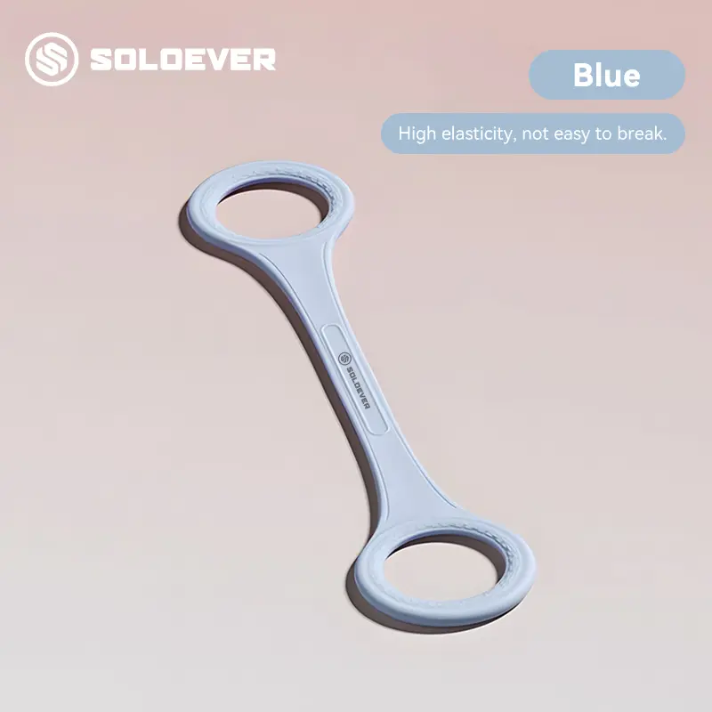 SOLOEVER Figure 8 Resistance Bands for Women Blue High Elasticity Fitness Accessories Muscle Exercise Equipment Arms Chest Expander Home Gym Stretching Tool for Yoga Training