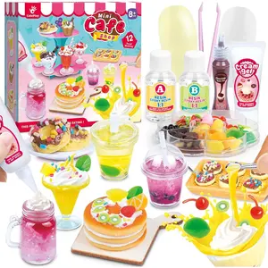 12 Making Miniature Food Toys Set, DIY, Resin Play, NOT Edible, Kitchen Mini Pretend Play Food Set for Kids Age 8-13, Birthday for Girls, 8 9 10, Make Your Food
