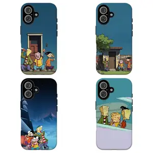 FL-Ed, Edd n 3ddy Retro 90s Cartoon Phone Case,Y2K Cartoon Tough Case For iPhone 11 12 13 14 15 16 17 Air Pro Max for Samsung S26 S25 S24 S23 S22 S21 Case,Gift for her/him/fans
