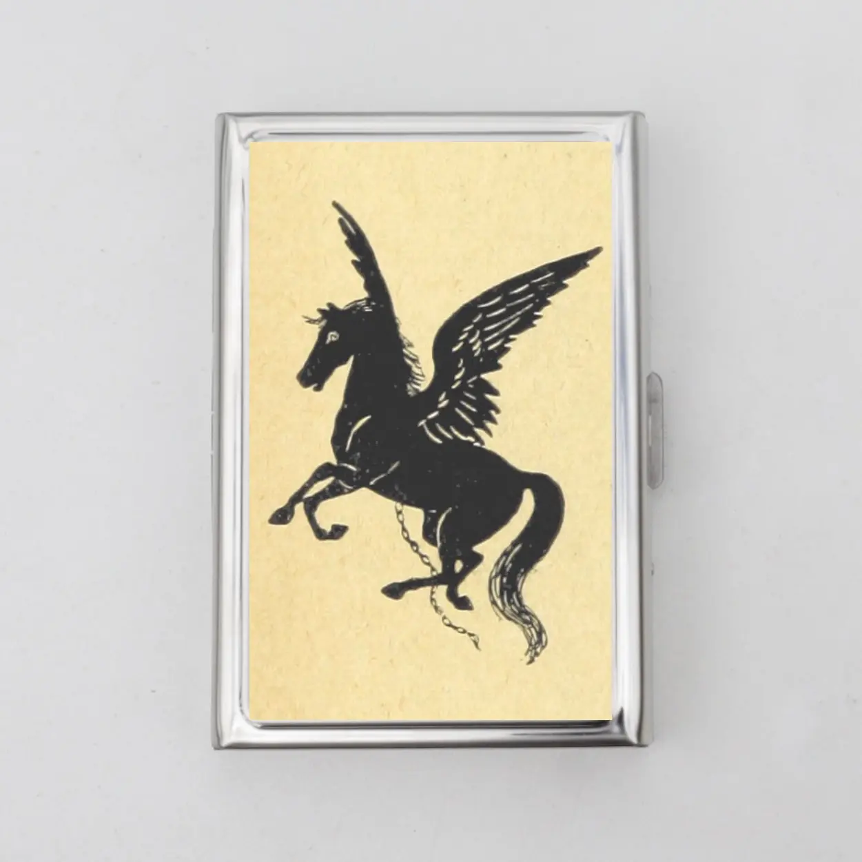 Unicorn Dual Side Wallet or Card Holder Slim Metal Wallet Push Button Organizer Gift