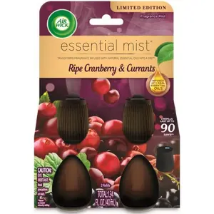Essential Mist – Twin Refill Ripe Cranberry & Currants, 2 Refills