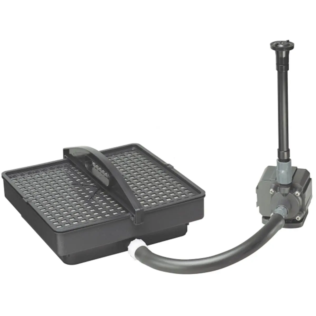 Danner 02213 Mechanical Pump - 350 GPH Deluxe Filter System for Medium Ponds, with Adjustable Head, Multi-Stage Filtration, Tubing and Fittings