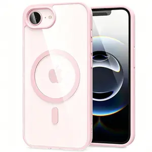 Luxury Magnetic Wireless Charging Protective Case for iPhone 16E SE4 7 8 SE2 SE3 7PLUS 8Plus Soft Bumper Clear Hard Back Cover