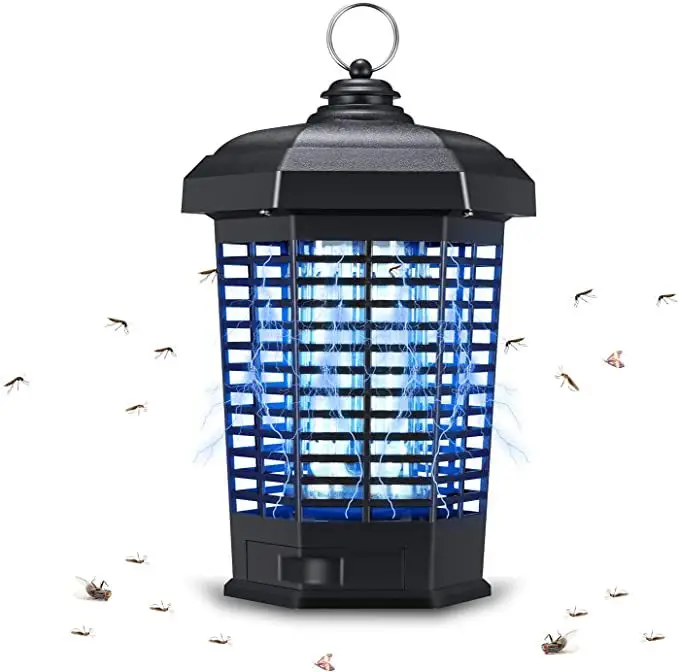 NW2Lbs Bug Zapper Outdoor, 20W Mosquito Zapper with Dusk to Dawn Light Sensor, 4200V Electric Bug Zapper Indoor and Outdoor Use
