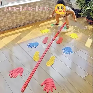 [Outdoor Indoor Crawling Jumping Activities Toys] Happy Play Hands And Feet Sensory Games Educational Toys Outdoor Indoor Crawling And Jumping Activities School Props Sports Toys Halloween Christmas Gift Random Color Delivery, Best for Christmas