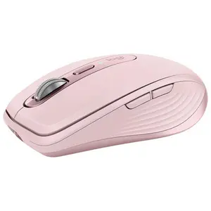 Logitech MX Anywhere 3S Compact Wireless Mouse, Fast Scrolling, 8K DPI Any-Surface Tracking, Quiet Clicks, Programmable Buttons, USB C, Bluetooth, Windows PC, Linux, Chrome, Mac - Rose Rose USB-C Charge