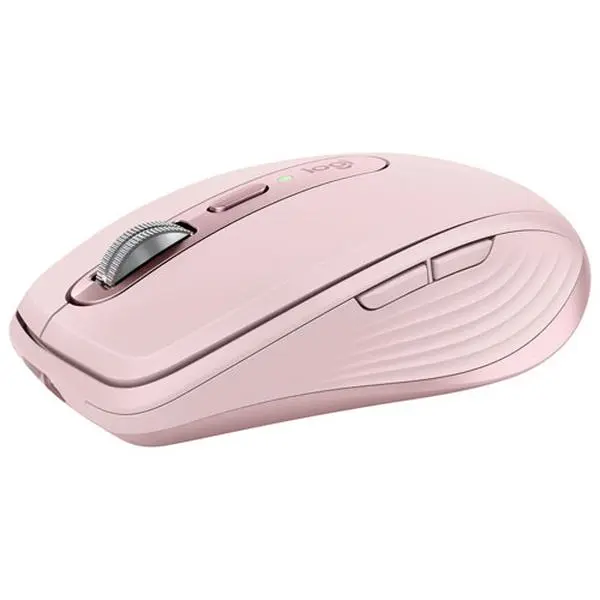 Logitech MX Anywhere 3S Compact Wireless Mouse, Fast Scrolling, 8K DPI Any-Surface Tracking, Quiet Clicks, Programmable Buttons, USB C, Bluetooth, Windows PC, Linux, Chrome, Mac - Rose Rose USB-C Charge