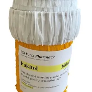Fun  Prescription bottle pinata. Party Decorations supplies