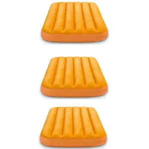 Intex Cozy Kidz Bright & Fun-Colored Inflatable Air Bed w/ Carry Bag (3 Pack)