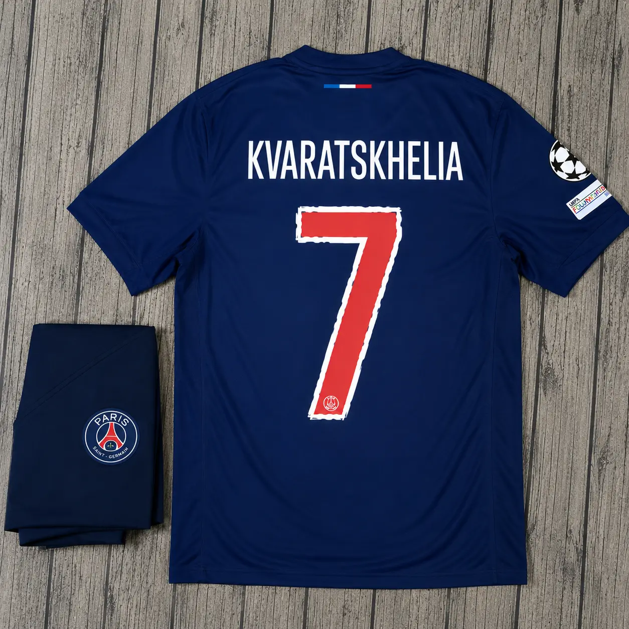 2025-2026 Blue Football Kit for Fans -Qatar Version (have logo *)