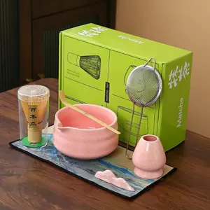 Pink Matcha Whisk Set Including 1 Matcha Whisk Complete Matcha Kit For Tea Making