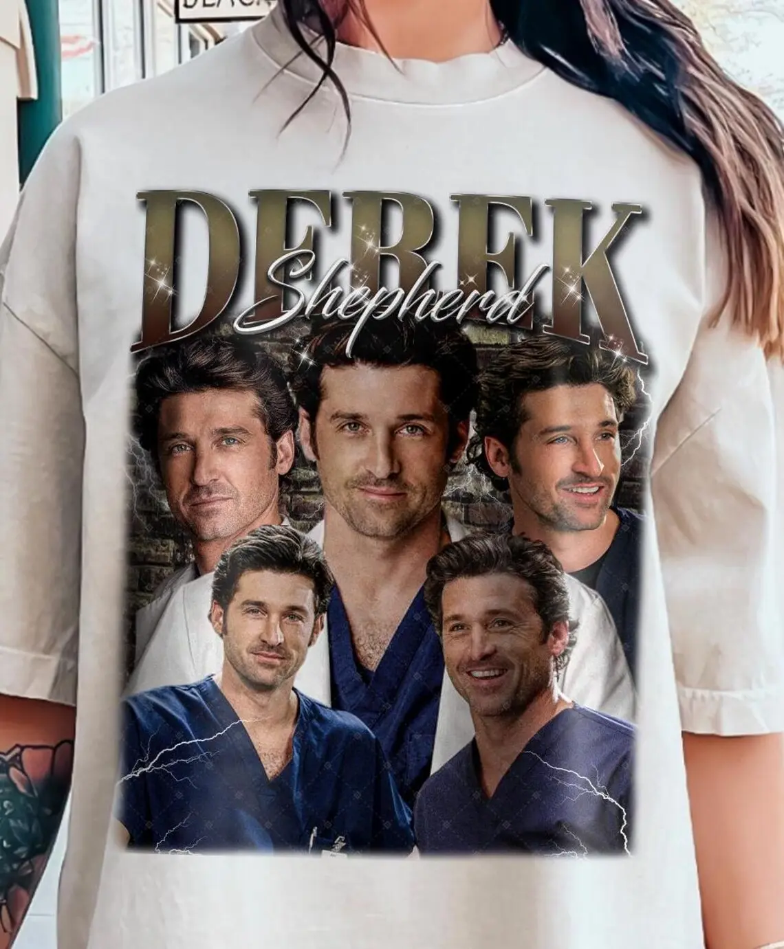 Limited Derek Shepherd Vintage T-Shirt Gift For Women and Man Unisex Shirt,Derek Shepherd Retro 90s Shirt,Derek Shepherd Unisex Y2k Clothing