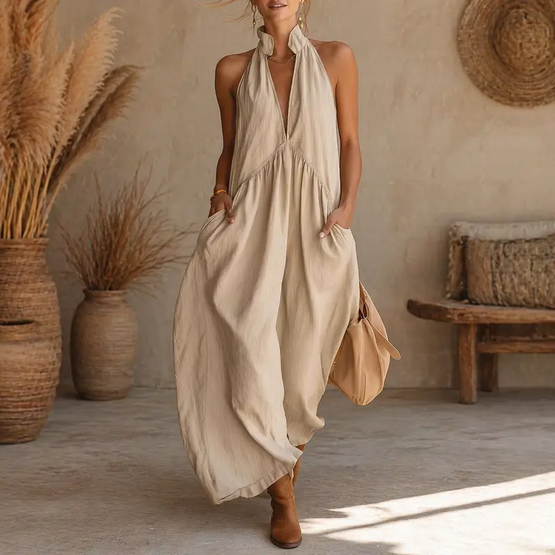 Ultimate Halter Neck Dress - TikTok Shop