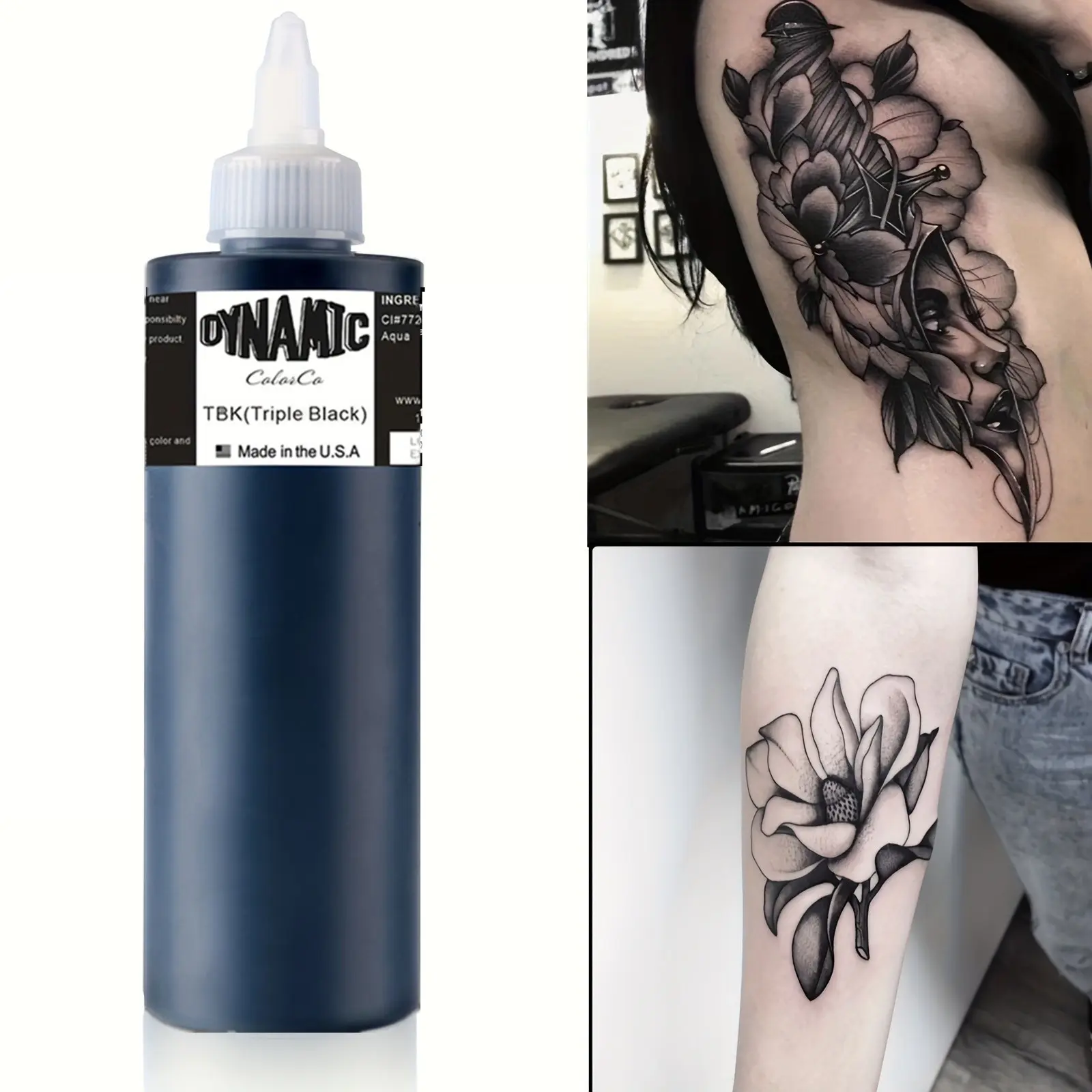 240ML Professional Tattoo Ink Pigment, Long Lasting High Concentration,Body Art Color, Ideal for Tattoo Artists, Enthusiasts, Tattoo Supplies