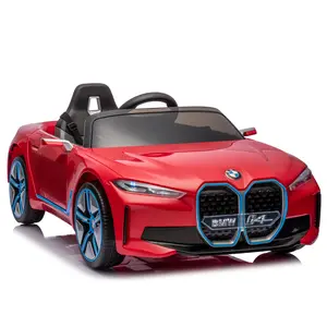 Licensed BMW I4,[ Red 12v] Kids ride on car 2.4G W/Parents Remote Control,electric car for kids,Three speed adjustable,Power display, USB,MP3 ,Bluetooth,LED light,Two-point safety belt,story TikTok shop Deals For You Days