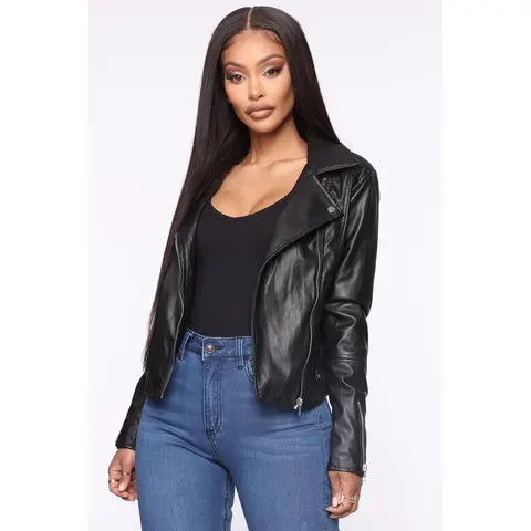 Never Average Moto Jacket - Black