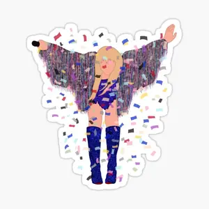 Eras Tour Multicolor Jacket Sticker Decals for Guns Laptop Water Bottles Books Motorcycles Cars Bicycles, Waterproof Stickers