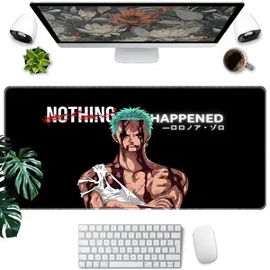 One Piece Anime Mouse Pad, Rubber Base Polyester Fiber Desk Mat, Ideal for Gaming and Office, Perfect Gift for Gamers and Home Offices