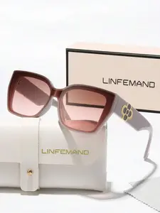 Women's Cat Eye Metal Flower Decorated Glasses, Fashion Eyewear for Summer Parties & Dance Events, Perfect Gift for Friends