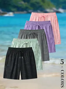 Women’s camouflage athletic shorts, available in packs of 5 or 3. Multiple colors are available; quick-drying, breathable, and comfortable. Made from nylon fabric combined with ice silk material, which helps promote quick dryness. Suitable for women, idea
