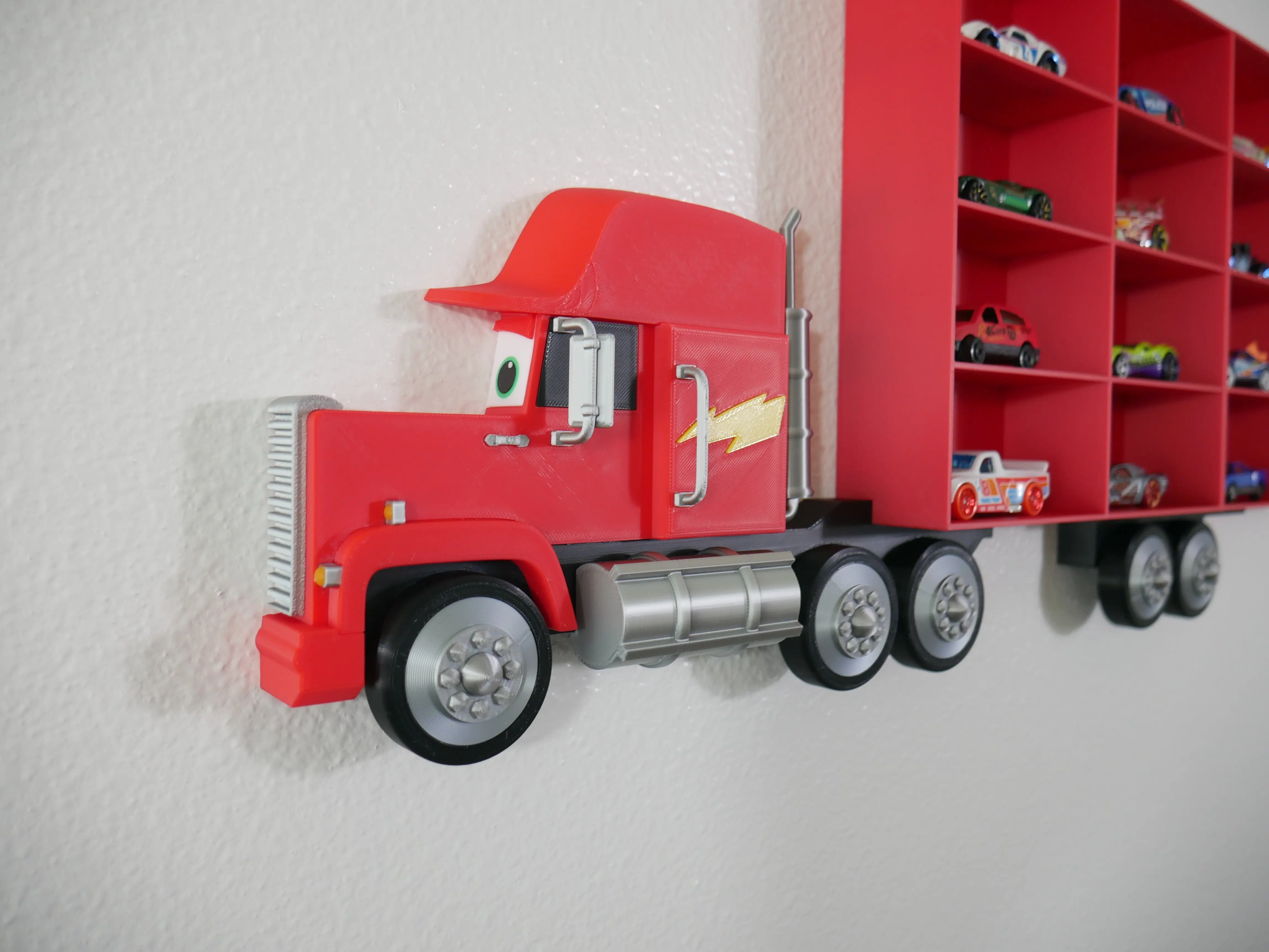 Mack Truck Toy Car Storage Shelf