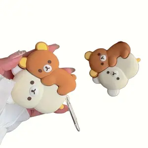 Cute Hugging Bear Earphone Case for AirPods 1/2/4 Pro/pro 2, Adorable Durable Protective Cover, Stylish Accessory for Daily Use