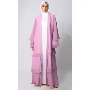 Elegance in Layers: LavendarTiered Shrug with Satin Lining