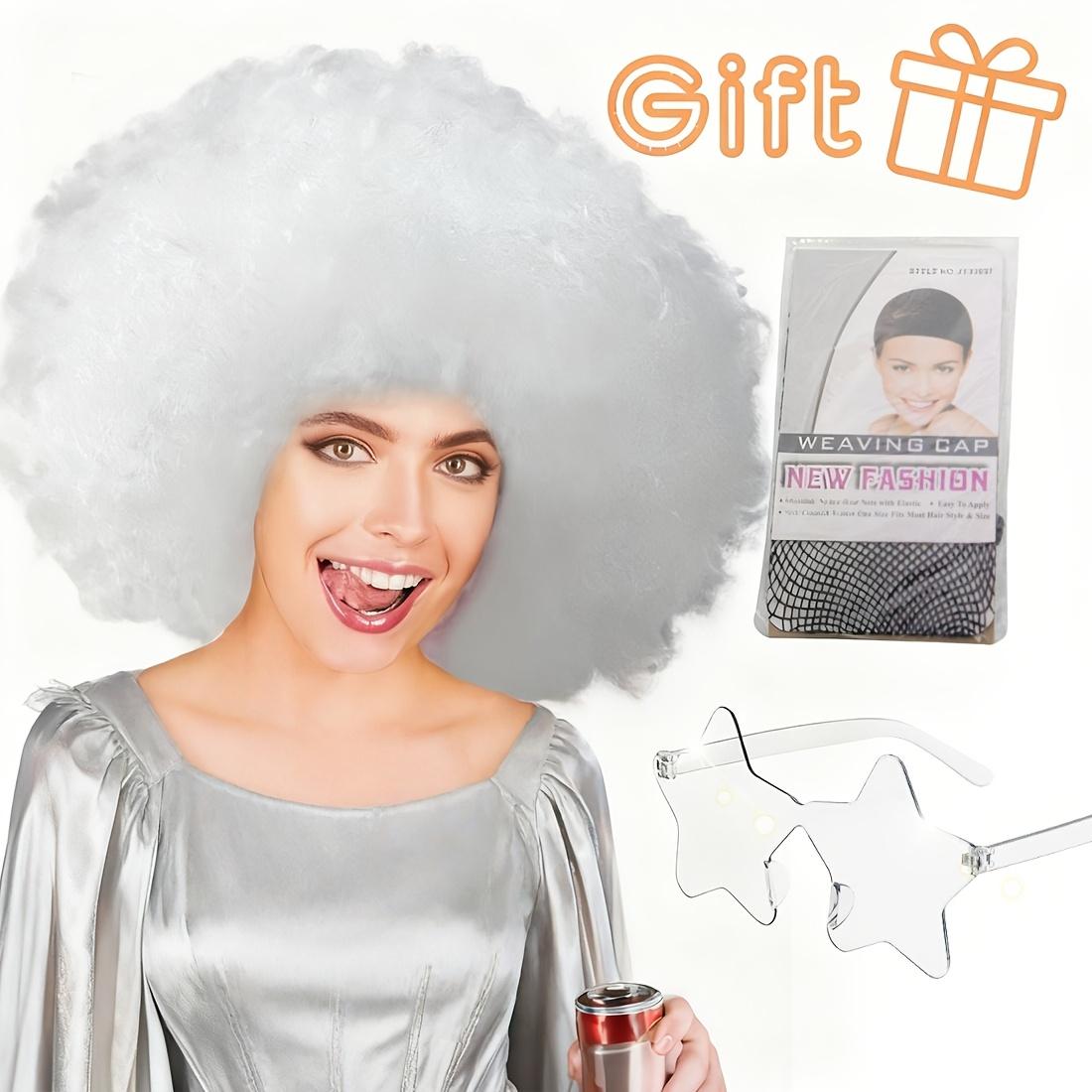 Discount Promotion on Colorful Curly Clown Wigs for Costume Parties, Complete with Funny Glasses And a Hairnet for Fans