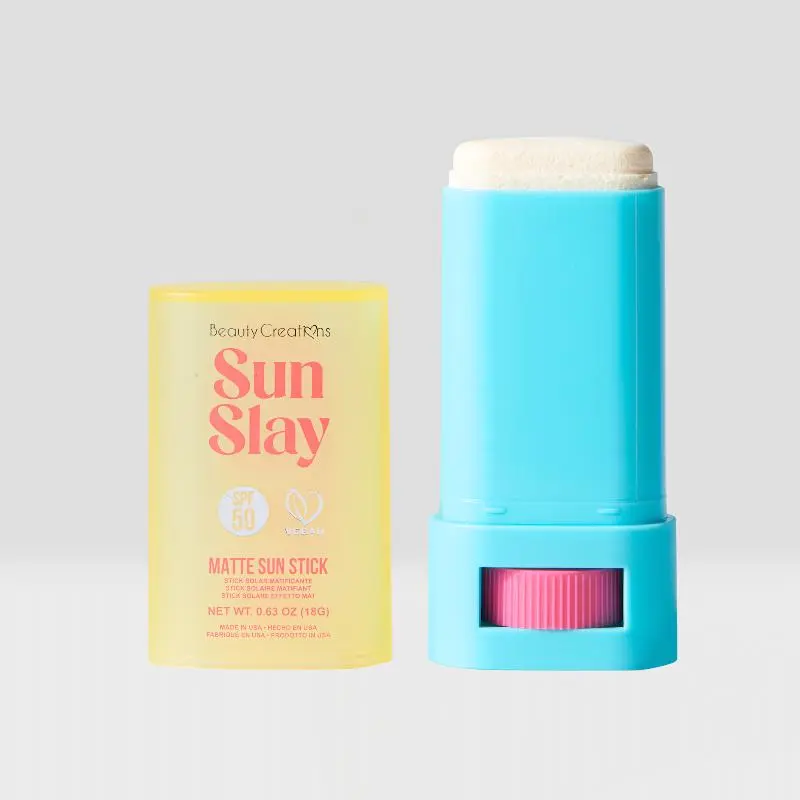 Sun Slay Matte Facial Sunscreen Sun Stick SPF 50, Green Tea-Infused, Hyaluronic Acid-Enhanced, Soothing Formula, Nourishing, Oily Skin