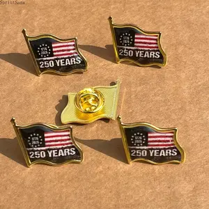 12 Pack American Flag Lapel Pins, Vintage Metal Patriotic Enamel Brooch Set, USA Flag Badge for Hats Bags Backpacks and Jackets, 4th of July Independence Day Memorial Day Veterans Day Party Favors and Gift Set