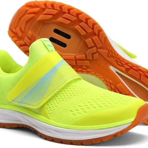 Pairobin Female Synthetic Cycling Sports Shoes - Quick-Adjust Dial, All-Seasons Indoor Professional Studio Spin Class Non-Fabric Footwear