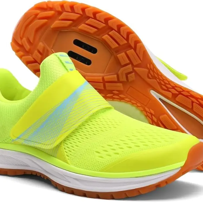 Pairobin Female Synthetic Cycling Sports Shoes - Quick-Adjust Dial, All-Seasons Indoor Professional Studio Spin Class Non-Fabric Footwear