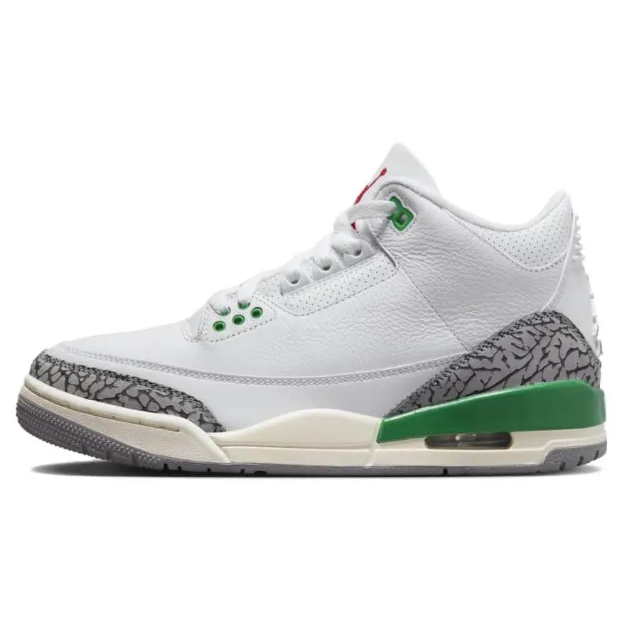 Jordan Air Jordan 3 Retro "Lucky Green" Mid-Top Retro Basketball Shoes for Women