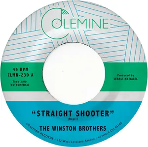 Winston Brothers - Straight Shooter / Island Travel - Sky Blue  [7-INCH SINGLE VINYL RECORD] Blue, Colored Vinyl